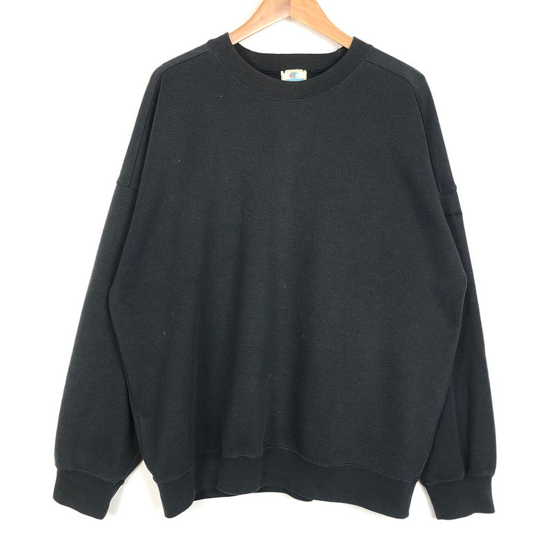 【中古品】【メンズ】 Champion チャンピオン 80～90's CREWNECK SWEAT VINTAGE 80～90年代 クルーネック スウェット トップス トレーナー ヴィンテージ 145-260218-ks-10-tei サイズ：XO カラー：チャコールグレー 万代Net店