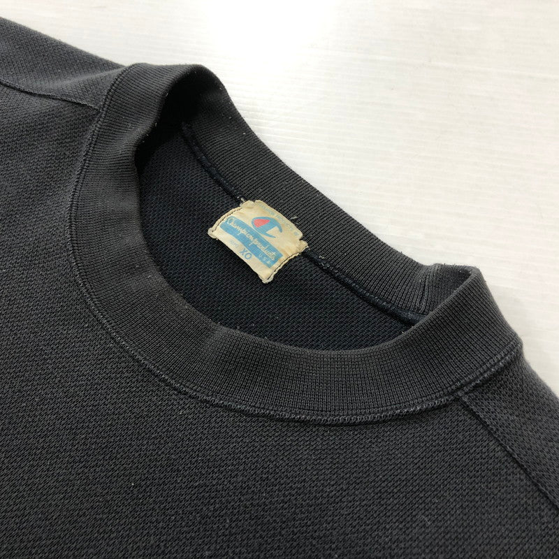 【中古品】【メンズ】 Champion チャンピオン 80～90's CREWNECK SWEAT VINTAGE 80～90年代 クルーネック スウェット トップス トレーナー ヴィンテージ 145-260218-ks-10-tei サイズ：XO カラー：チャコールグレー 万代Net店