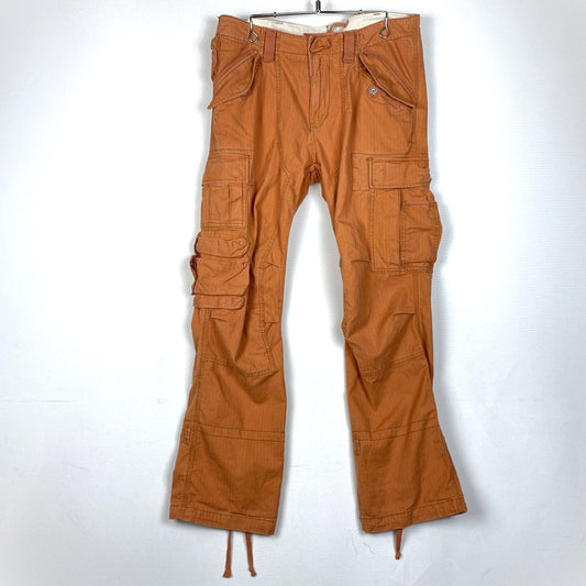 【中古品】【メンズ】 Polo by Ralph Lauren ポロバイラルフローレン 90's CARGO PANTS 90年代 カーゴパンツ ボトムス 158-260218-yo-11-tei サイズ：34/32 カラー：オレンジ 万代Net店