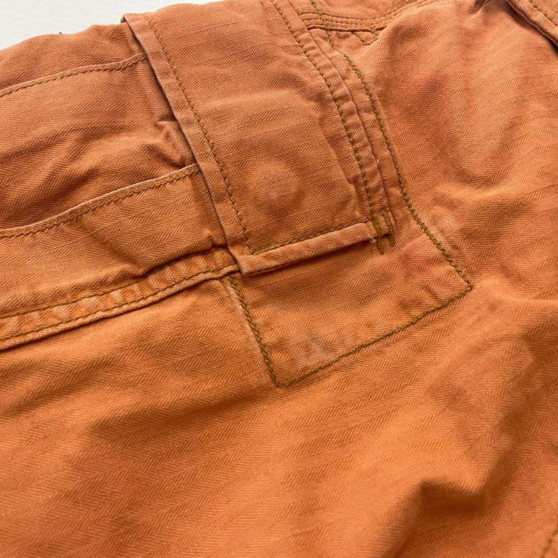 【中古品】【メンズ】 Polo by Ralph Lauren ポロバイラルフローレン 90's CARGO PANTS 90年代 カーゴパンツ ボトムス 158-260218-yo-11-tei サイズ：34/32 カラー：オレンジ 万代Net店