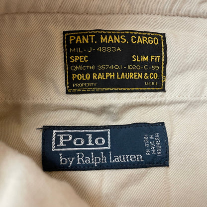 【中古品】【メンズ】 Polo by Ralph Lauren ポロバイラルフローレン 90's CARGO PANTS 90年代 カーゴパンツ ボトムス 158-260218-yo-11-tei サイズ：34/32 カラー：オレンジ 万代Net店