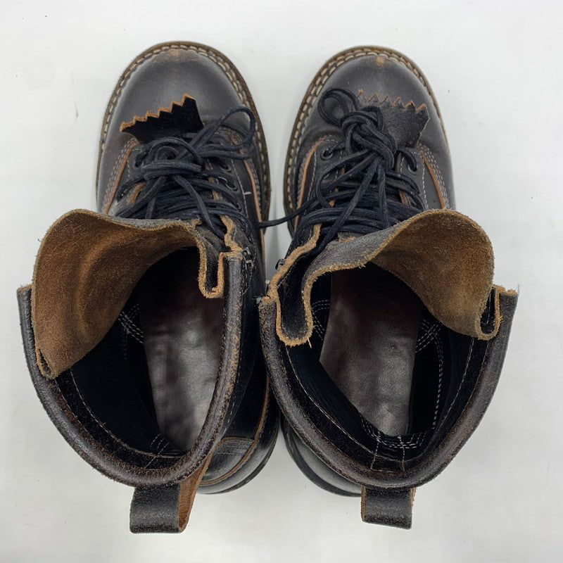 【中古品】【メンズ】 NORTH WEST HORWEEN BLACK WAX FLESH BOOTS 350NWLTT-V ノースウェスト ホーウィンブラック ワックスフレッシュ ブーツ 靴 164-260219-ko-09-fuzh カラー：ブラック 万代Net店
