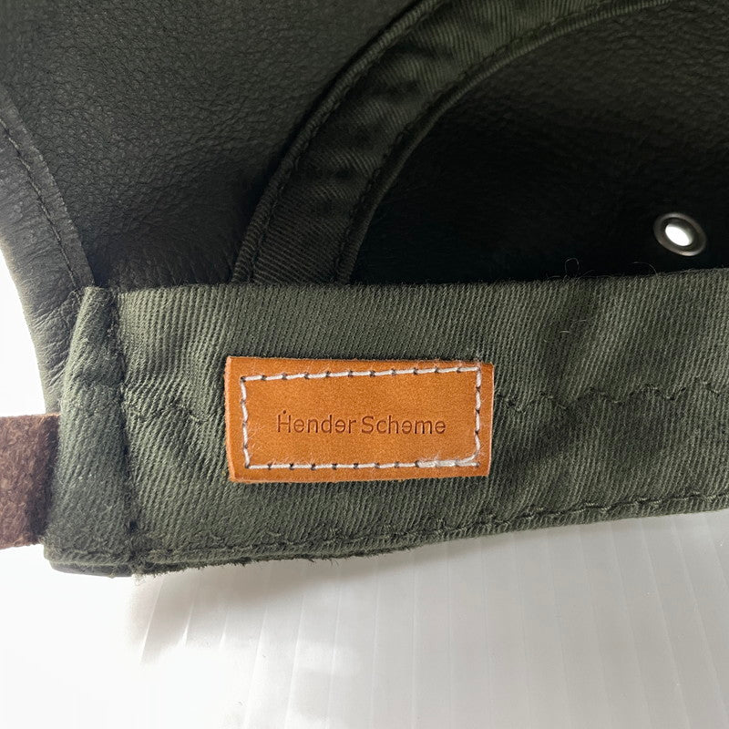 【中古品】【メンズ】 Hender Scheme エンダースキーマ PIG JET CAP DEEP GREEN ピッグジェット キャップ 帽子 ピッグスエード 185-260809-ko-03-tei カラー：ディープグリーン 万代Net店