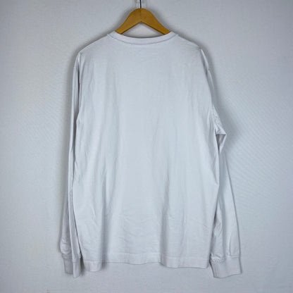 【現状渡し品】【メンズ】 Alexander Wang アレキサンダーワン 23AW LONG SLEEVE TEE WITH TUNE IN GRAPHIC UCC4231674 ロングスリーブ Tシャツ チューン イン グラフィック トップス 長袖 141-260221-ko-09-tei サイズ：M カラー：ホワイト 万代Net店