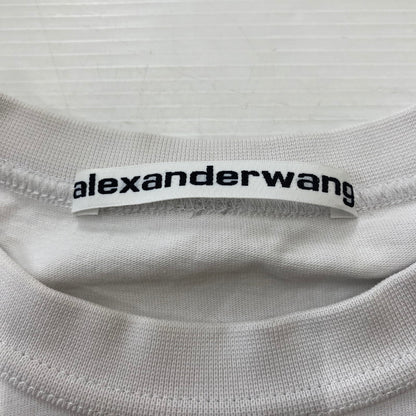 【現状渡し品】【メンズ】 Alexander Wang アレキサンダーワン 23AW LONG SLEEVE TEE WITH TUNE IN GRAPHIC UCC4231674 ロングスリーブ Tシャツ チューン イン グラフィック トップス 長袖 141-260221-ko-09-tei サイズ：M カラー：ホワイト 万代Net店