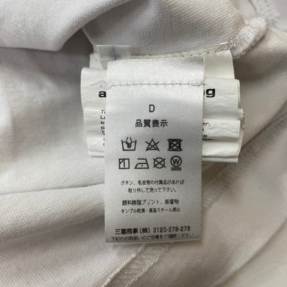 【現状渡し品】【メンズ】 Alexander Wang アレキサンダーワン 23AW LONG SLEEVE TEE WITH TUNE IN GRAPHIC UCC4231674 ロングスリーブ Tシャツ チューン イン グラフィック トップス 長袖 141-260221-ko-09-tei サイズ：M カラー：ホワイト 万代Net店