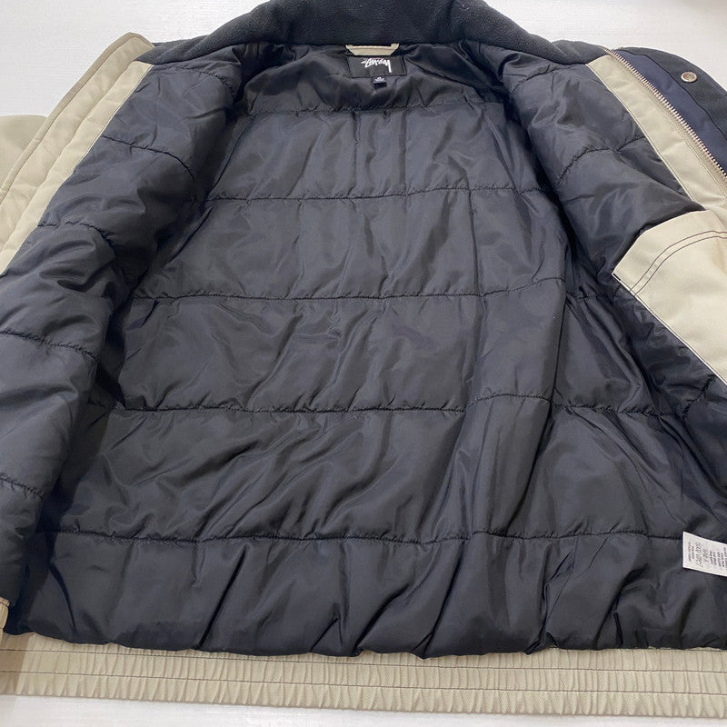 【中古品】【メンズ】 STUSSY ステューシー INSULATED BUILT JACKET 115883 インサレーテッド ビルト ジャケット アウター ブルゾン 142-260221-ko-16-tei サイズ：M カラー：サンド 万代Net店