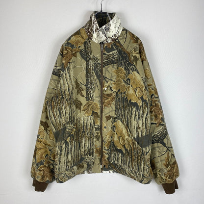 【中古品】【メンズ】 Supreme シュプリーム 24SS REALTREE REVERSIBLE QUILTED WORK JACKET リアルツリー リバーシブル キルテッド ワークジャケット アウター 149-260221-ko-04-tei サイズ：L カラー：総柄 万代Net店