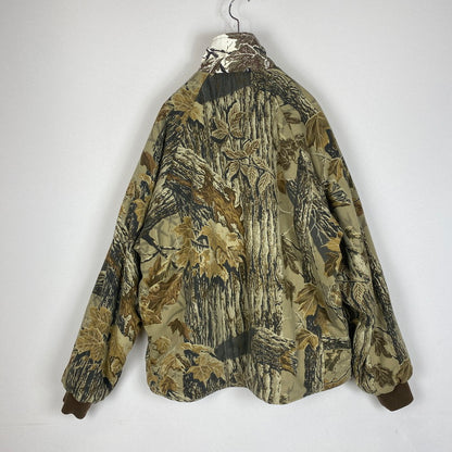 【中古品】【メンズ】 Supreme シュプリーム 24SS REALTREE REVERSIBLE QUILTED WORK JACKET リアルツリー リバーシブル キルテッド ワークジャケット アウター 149-260221-ko-04-tei サイズ：L カラー：総柄 万代Net店