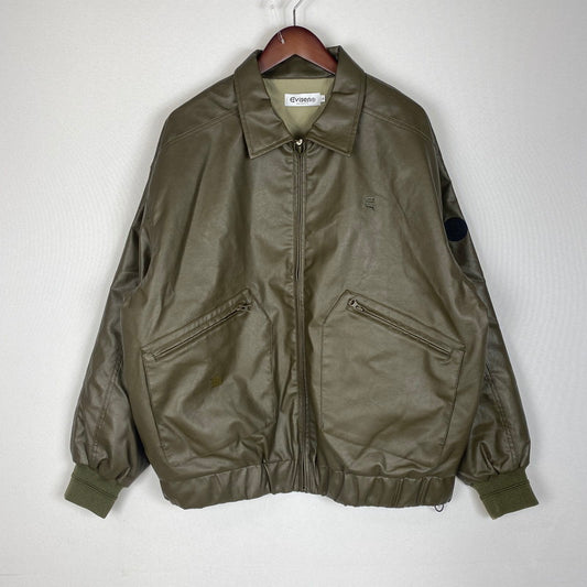 【中古品】【メンズ】 Evisen Skateboards エビセン スケートボード POSTMAN FAUX LEATHER JACKET 25FW-JK06 ポストマン フェイクレザー ジャケット アウタ 142-260221-ko-17-fuz サイズ：L カラー：Coffee Brown 万代Net店
