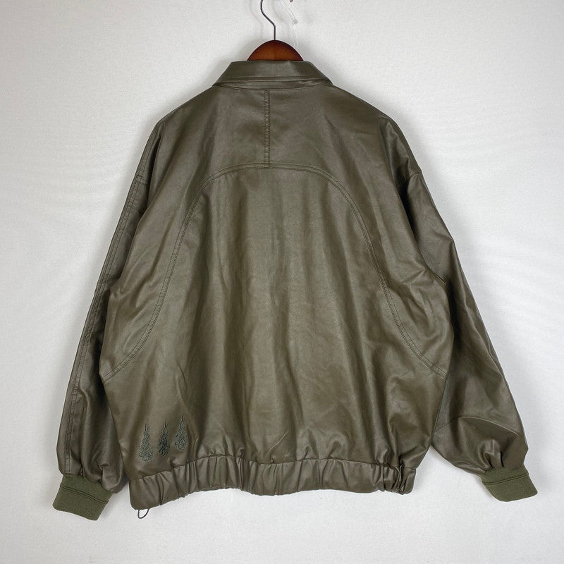 【中古品】【メンズ】 Evisen Skateboards エビセン スケートボード POSTMAN FAUX LEATHER JACKET 25FW-JK06 ポストマン フェイクレザー ジャケット アウタ 142-260221-ko-17-fuz サイズ：L カラー：Coffee Brown 万代Net店