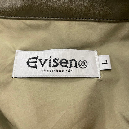 【中古品】【メンズ】 Evisen Skateboards エビセン スケートボード POSTMAN FAUX LEATHER JACKET 25FW-JK06 ポストマン フェイクレザー ジャケット アウタ 142-260221-ko-17-fuz サイズ：L カラー：Coffee Brown 万代Net店