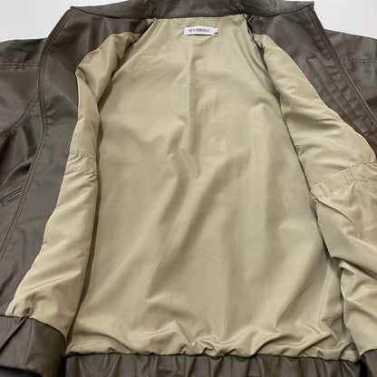 【中古品】【メンズ】 Evisen Skateboards エビセン スケートボード POSTMAN FAUX LEATHER JACKET 25FW-JK06 ポストマン フェイクレザー ジャケット アウタ 142-260221-ko-17-fuz サイズ：L カラー：Coffee Brown 万代Net店