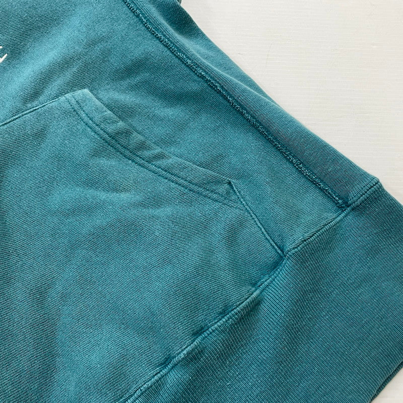 【中古品】【メンズ】 Champion チャンピオン 90's REVERSE WEAVE HOODIE 90年代 リバースウィーブ フーディ 長袖 トップス プルオーバー パーカー USA製 145-260221-yo-04-tei サイズ：M カラー：ターコイズ 万代Net店