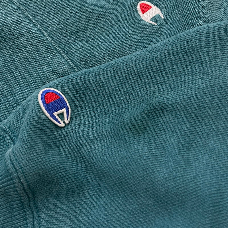 【中古品】【メンズ】 Champion チャンピオン 90's REVERSE WEAVE HOODIE 90年代 リバースウィーブ フーディ 長袖 トップス プルオーバー パーカー USA製 145-260221-yo-04-tei サイズ：M カラー：ターコイズ 万代Net店