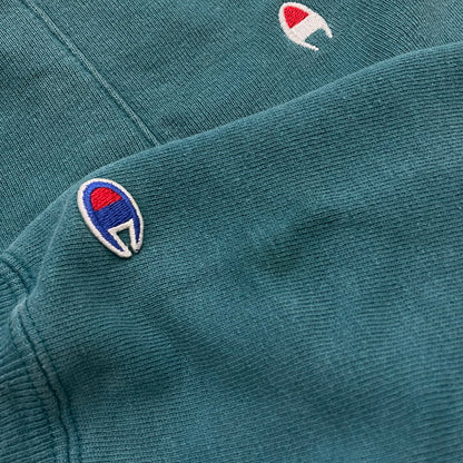 【中古品】【メンズ】 Champion チャンピオン 90's REVERSE WEAVE HOODIE 90年代 リバースウィーブ フーディ 長袖 トップス プルオーバー パーカー USA製 145-260221-yo-04-tei サイズ：M カラー：ターコイズ 万代Net店