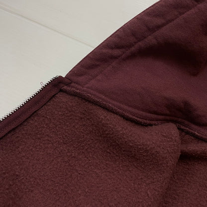 【中古品】【メンズ】 S LOGO ZIP UP HOODED SWEATSHIRT Sロゴ ジップアップ フーデッド スウェットシャツ 長袖 トップス パーカー 149-260221-yo-02-fuzh サイズ：L カラー：マルーン 万代Net店