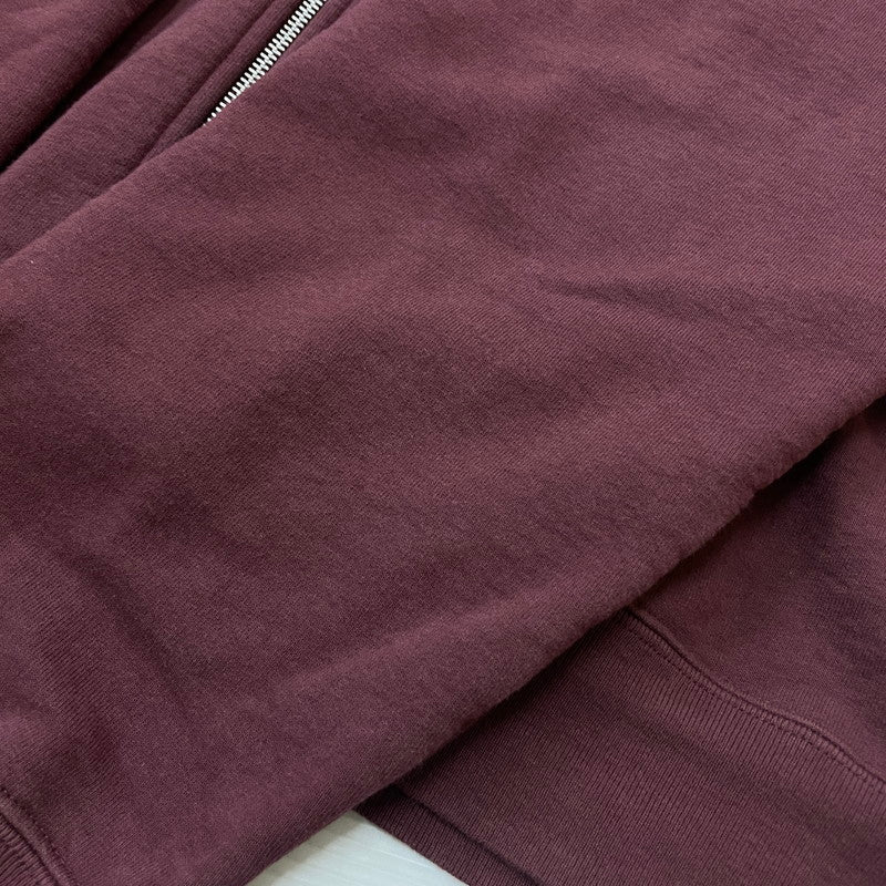 【中古品】【メンズ】 S LOGO ZIP UP HOODED SWEATSHIRT Sロゴ ジップアップ フーデッド スウェットシャツ 長袖 トップス パーカー 149-260221-yo-02-fuzh サイズ：L カラー：マルーン 万代Net店