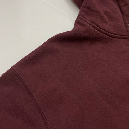 【中古品】【メンズ】 S LOGO ZIP UP HOODED SWEATSHIRT Sロゴ ジップアップ フーデッド スウェットシャツ 長袖 トップス パーカー 149-260221-yo-02-fuzh サイズ：L カラー：マルーン 万代Net店