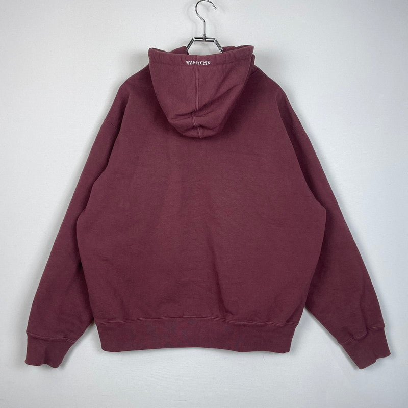【中古品】【メンズ】 S LOGO ZIP UP HOODED SWEATSHIRT Sロゴ ジップアップ フーデッド スウェットシャツ 長袖 トップス パーカー 149-260221-yo-02-fuzh サイズ：L カラー：マルーン 万代Net店