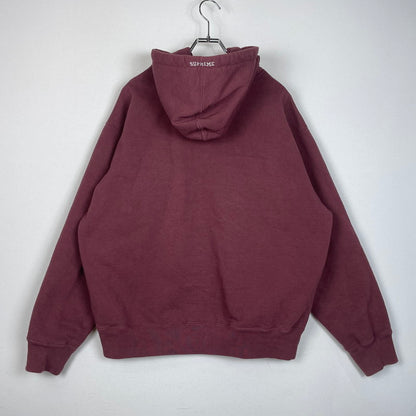 【中古品】【メンズ】 S LOGO ZIP UP HOODED SWEATSHIRT Sロゴ ジップアップ フーデッド スウェットシャツ 長袖 トップス パーカー 149-260221-yo-02-fuzh サイズ：L カラー：マルーン 万代Net店