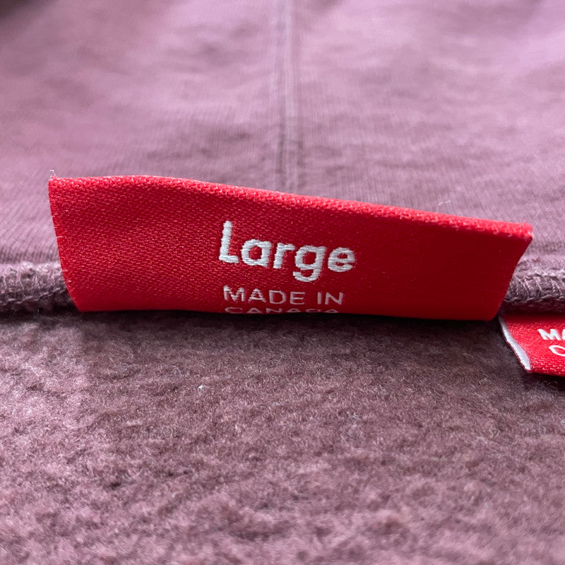 【中古品】【メンズ】 S LOGO ZIP UP HOODED SWEATSHIRT Sロゴ ジップアップ フーデッド スウェットシャツ 長袖 トップス パーカー 149-260221-yo-02-fuzh サイズ：L カラー：マルーン 万代Net店
