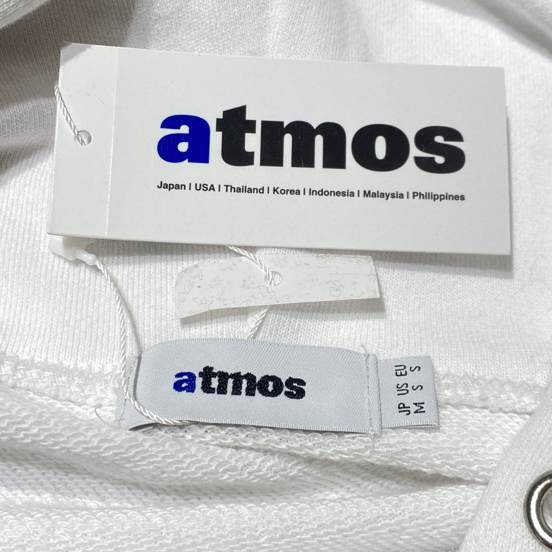 【中古品】【メンズ】 ATMOS アトモス LOGO SWEAT MA23F-SW056 ロゴ スウェット 長袖 トップス トレーナー プルーオーバー 142-260824-sa-15-tei サイズ：M カラー：ホワイト 万代Net店