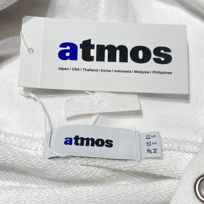 【中古品】【メンズ】 ATMOS アトモス LOGO SWEAT MA23F-SW056 ロゴ スウェット 長袖 トップス トレーナー プルーオーバー 142-260824-sa-15-tei サイズ：M カラー：ホワイト 万代Net店