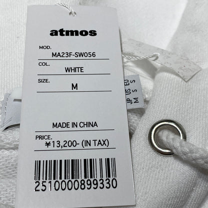 【中古品】【メンズ】 ATMOS アトモス LOGO SWEAT MA23F-SW056 ロゴ スウェット 長袖 トップス トレーナー プルーオーバー 142-260824-sa-15-tei サイズ：M カラー：ホワイト 万代Net店