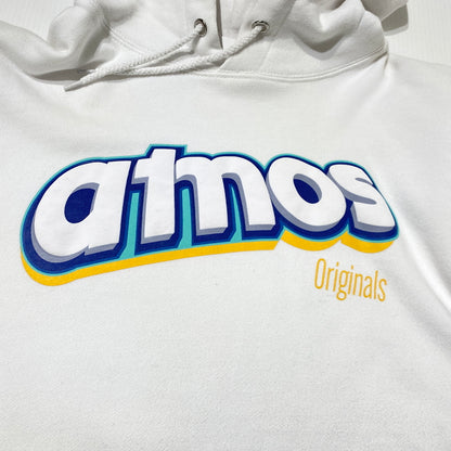 【中古品】【メンズ】 ATMOS アトモス LOGO SWEAT MA23F-SW056 ロゴ スウェット 長袖 トップス トレーナー プルーオーバー 142-260824-sa-15-tei サイズ：M カラー：ホワイト 万代Net店