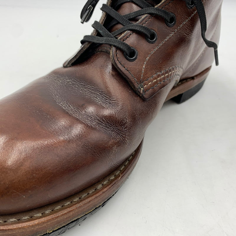 【現状渡し品】【メンズ】 RED WING レッドウィング BECKMAN BOOTS 9016 ベックマン ブーツ 靴 ワークブーツ ラウンドトゥ 164-260226-ko-01-tei サイズ：28.5cm カラー：ブラウン 万代Net店