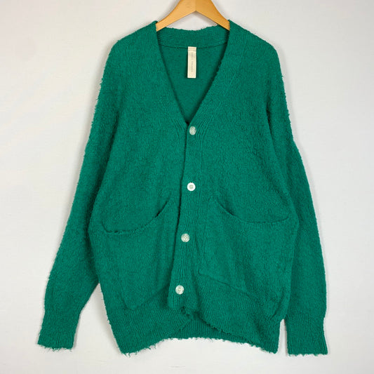 【中古品】【メンズ】 SHINYAKOZUKA シンヤコヅカ COTTON CARDIGAN 230ISK66 コットン カーディガン トップス 140-260224-ko-15-tei サイズ：L カラー：グリーン 万代Net店