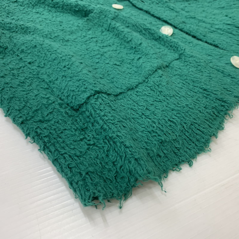 【中古品】【メンズ】 SHINYAKOZUKA シンヤコヅカ COTTON CARDIGAN 230ISK66 コットン カーディガン トップス 140-260224-ko-15-tei サイズ：L カラー：グリーン 万代Net店