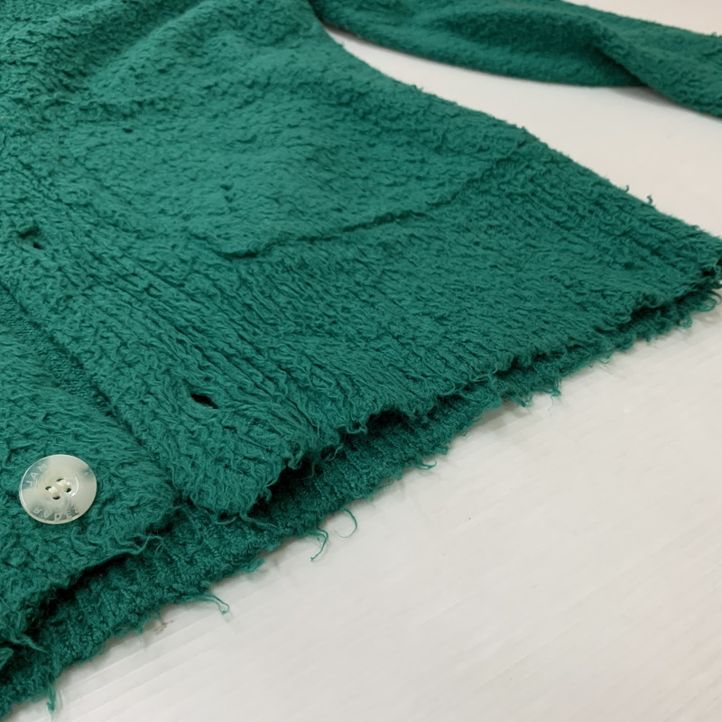 【中古品】【メンズ】 SHINYAKOZUKA シンヤコヅカ COTTON CARDIGAN 230ISK66 コットン カーディガン トップス 140-260224-ko-15-tei サイズ：L カラー：グリーン 万代Net店