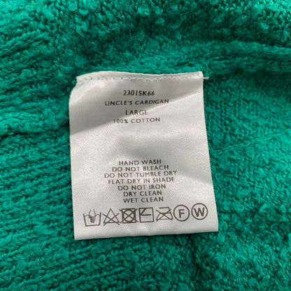 【中古品】【メンズ】 SHINYAKOZUKA シンヤコヅカ COTTON CARDIGAN 230ISK66 コットン カーディガン トップス 140-260224-ko-15-tei サイズ：L カラー：グリーン 万代Net店