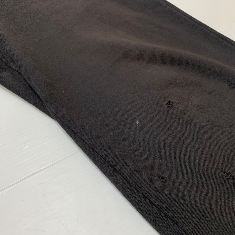 【中古品】【メンズ】 MASU エム エー エス ユー BAGGY SWEAT PANTS MFFW-PT0923 バギー スウェット パンツ ボトムス ワイドパンツ ダメージ加工 151-260224-ko-19-fuzh サイズ：46 カラー：ブラック 万代Net店