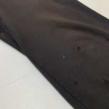 【中古品】【メンズ】 MASU エム エー エス ユー BAGGY SWEAT PANTS MFFW-PT0923 バギー スウェット パンツ ボトムス ワイドパンツ ダメージ加工 151-260224-ko-19-fuzh サイズ：46 カラー：ブラック 万代Net店