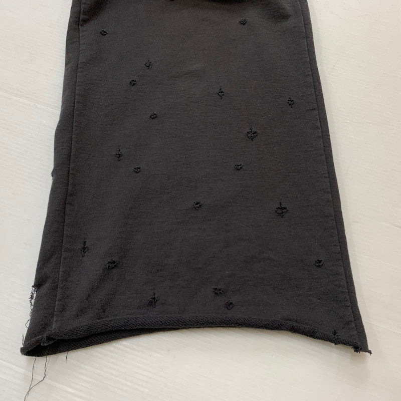 【中古品】【メンズ】 MASU エム エー エス ユー BAGGY SWEAT PANTS MFFW-PT0923 バギー スウェット パンツ ボトムス ワイドパンツ ダメージ加工 151-260224-ko-19-fuzh サイズ：46 カラー：ブラック 万代Net店