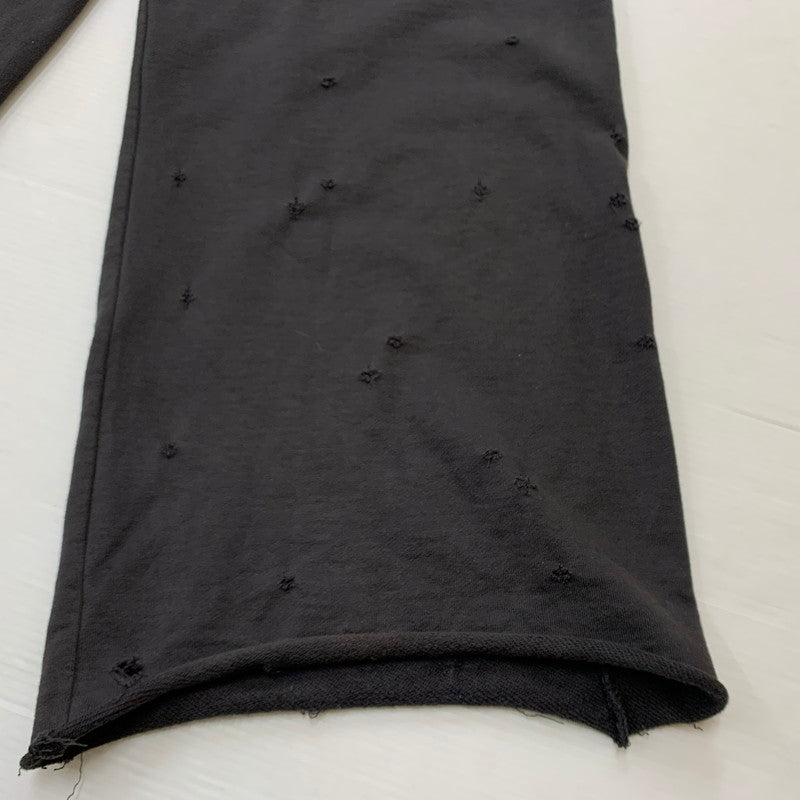 【中古品】【メンズ】 MASU エム エー エス ユー BAGGY SWEAT PANTS MFFW-PT0923 バギー スウェット パンツ ボトムス ワイドパンツ ダメージ加工 151-260224-ko-19-fuzh サイズ：46 カラー：ブラック 万代Net店