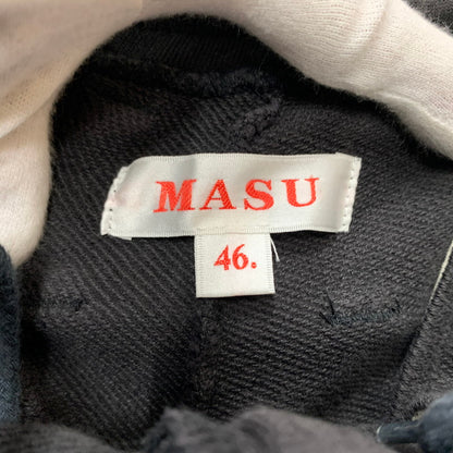 【中古品】【メンズ】 MASU エム エー エス ユー BAGGY SWEAT PANTS MFFW-PT0923 バギー スウェット パンツ ボトムス ワイドパンツ ダメージ加工 151-260224-ko-19-fuzh サイズ：46 カラー：ブラック 万代Net店
