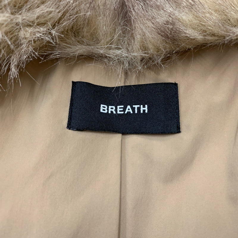 【中古品】【メンズ】 BREATH ブレス 24AW FAUX FUR COAT BR24AW-00012 フェイクファー コート アウター 142-260224-ko-18-tei サイズ：M カラー：ベージュ 万代Net店