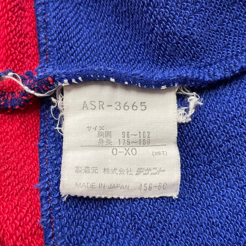 【中古品】【メンズ】 adidas アディダス 90's PULLOVER PARKA ASR-3665 90年代 プルオーバー パーカー 長袖 トップス DESCENTE製 148-260223-yo-04-tei サイズ：0-X0 カラー：ブルー/レッド 万代Net店