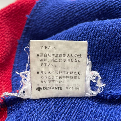 【中古品】【メンズ】 adidas アディダス 90's PULLOVER PARKA ASR-3665 90年代 プルオーバー パーカー 長袖 トップス DESCENTE製 148-260223-yo-04-tei サイズ：0-X0 カラー：ブルー/レッド 万代Net店
