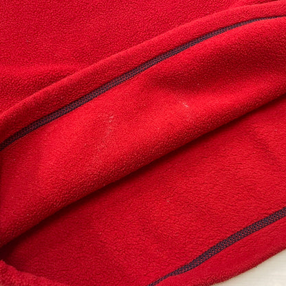 【中古品】【メンズ】 FRED PERRY フレッドペリー 90's HALFZIP FLEECE PULLOVER JACKET FPJ404 90年代 ハーフジップ フリース プルオーバー ジャケット ライトアウター 141-260223-yo-02-tei サイズ：表記消え カラー：レッド/ブルー 万代Net店