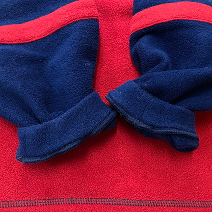 【中古品】【メンズ】 FRED PERRY フレッドペリー 90's HALFZIP FLEECE PULLOVER JACKET FPJ404 90年代 ハーフジップ フリース プルオーバー ジャケット ライトアウター 141-260223-yo-02-tei サイズ：表記消え カラー：レッド/ブルー 万代Net店