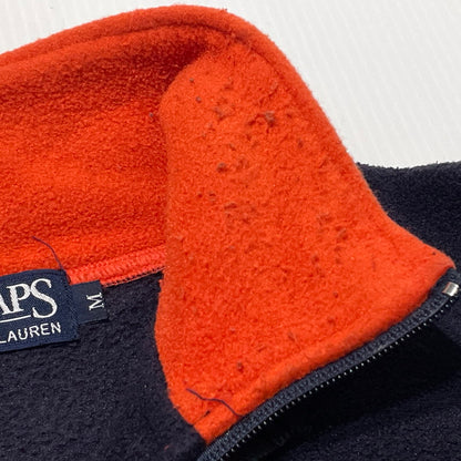 【中古品】【メンズ】 CHAPS チャップス HALF ZIP FLEECE ハーフ ジップ フリース アウター 147-260805-sa-13-tei サイズ：M カラー：ネイビー 万代Net店