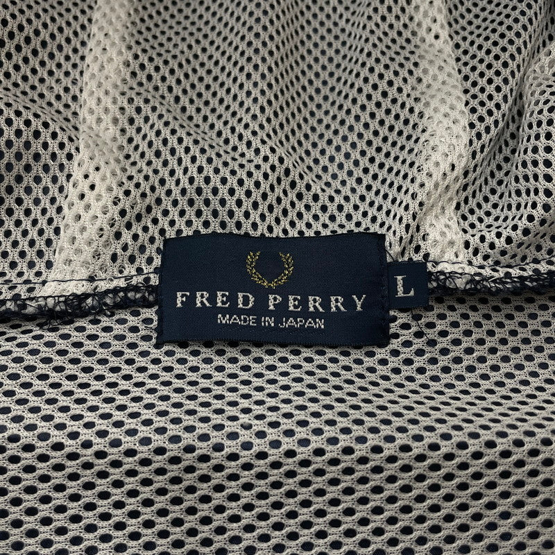 【中古品】【メンズ】 FRED PERRY フレッドペリー 90's NYLON ANORAK PARKA FPW-482 90年代 ナイロン アノラック パーカー ライトアウター プルオーバージャケット 141-260223-yo-03-tei サイズ：L カラー：ネイビー 万代Net店