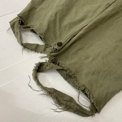 【現状渡し品】【メンズ】 FRENCH ARMY フランス軍 M-47 CARGO PANTS カーゴパンツ ボトムス 後期型 156-260223-yo-10-tei サイズ：33 カラー：カーキ 万代Net店