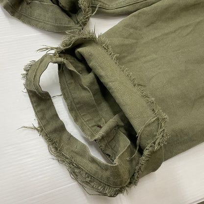 【現状渡し品】【メンズ】 FRENCH ARMY フランス軍 M-47 CARGO PANTS カーゴパンツ ボトムス 後期型 156-260223-yo-10-tei サイズ：33 カラー：カーキ 万代Net店