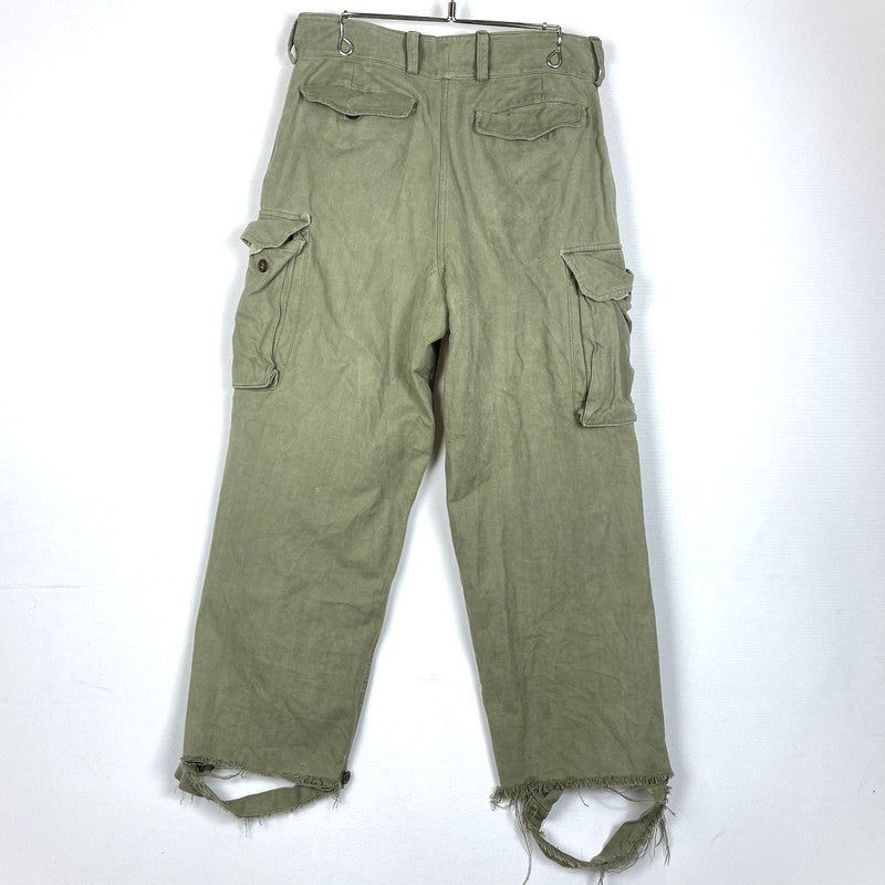 【現状渡し品】【メンズ】 FRENCH ARMY フランス軍 M-47 CARGO PANTS カーゴパンツ ボトムス 後期型 156-260223-yo-10-tei サイズ：33 カラー：カーキ 万代Net店
